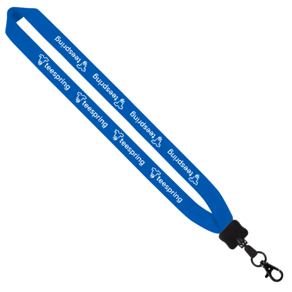 1" Cotton Lanyard with Plastic Clamshell & O-Ring 25