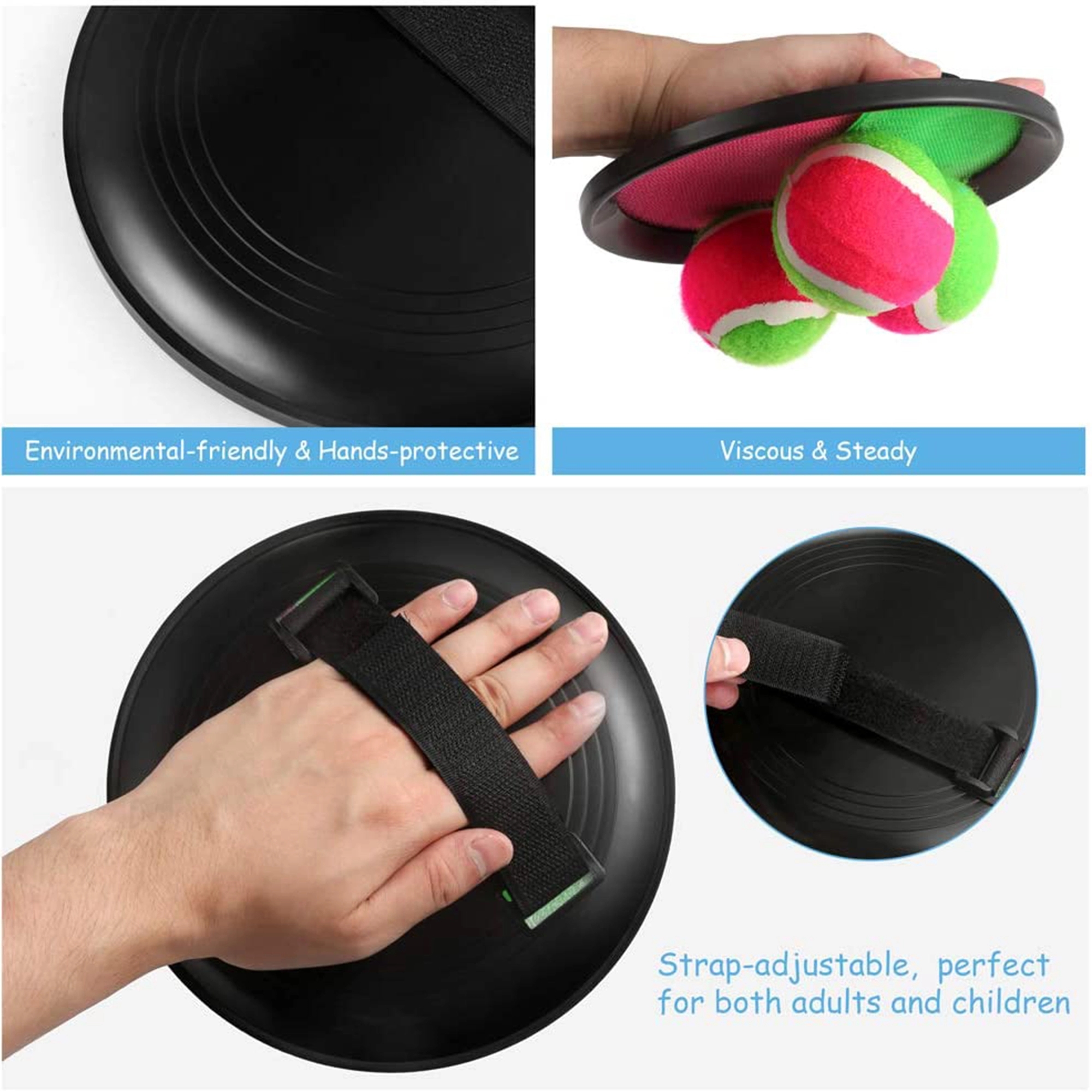 Throw Paddle Toss And Catch Ball Set 4
