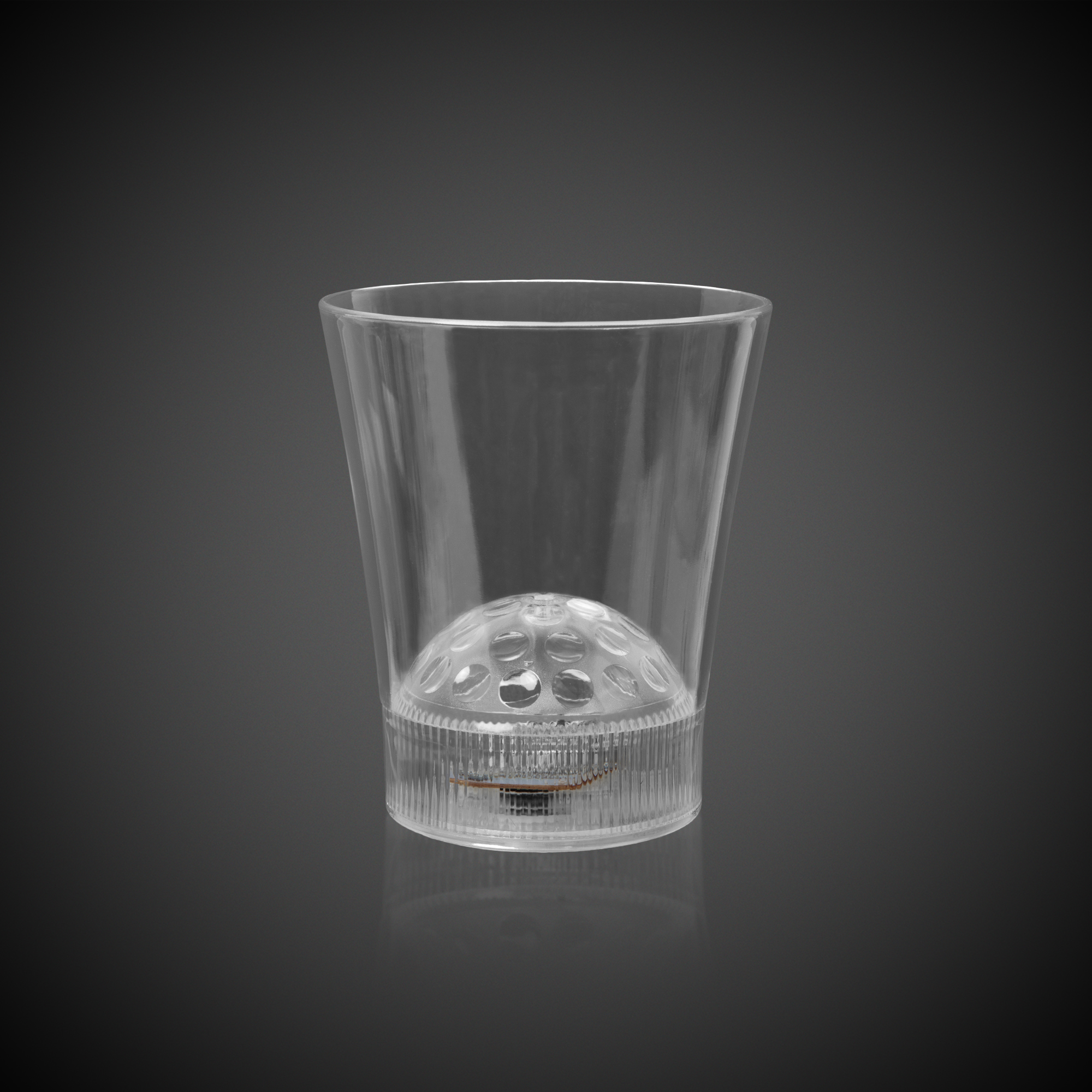 8 oz Light Up LED Disco Ball Rocks Glass 6