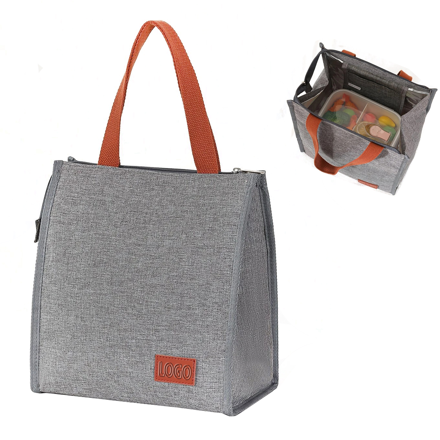 Large Capacity Thickened Insulated Lunch Bag With Shoulder Strap 2