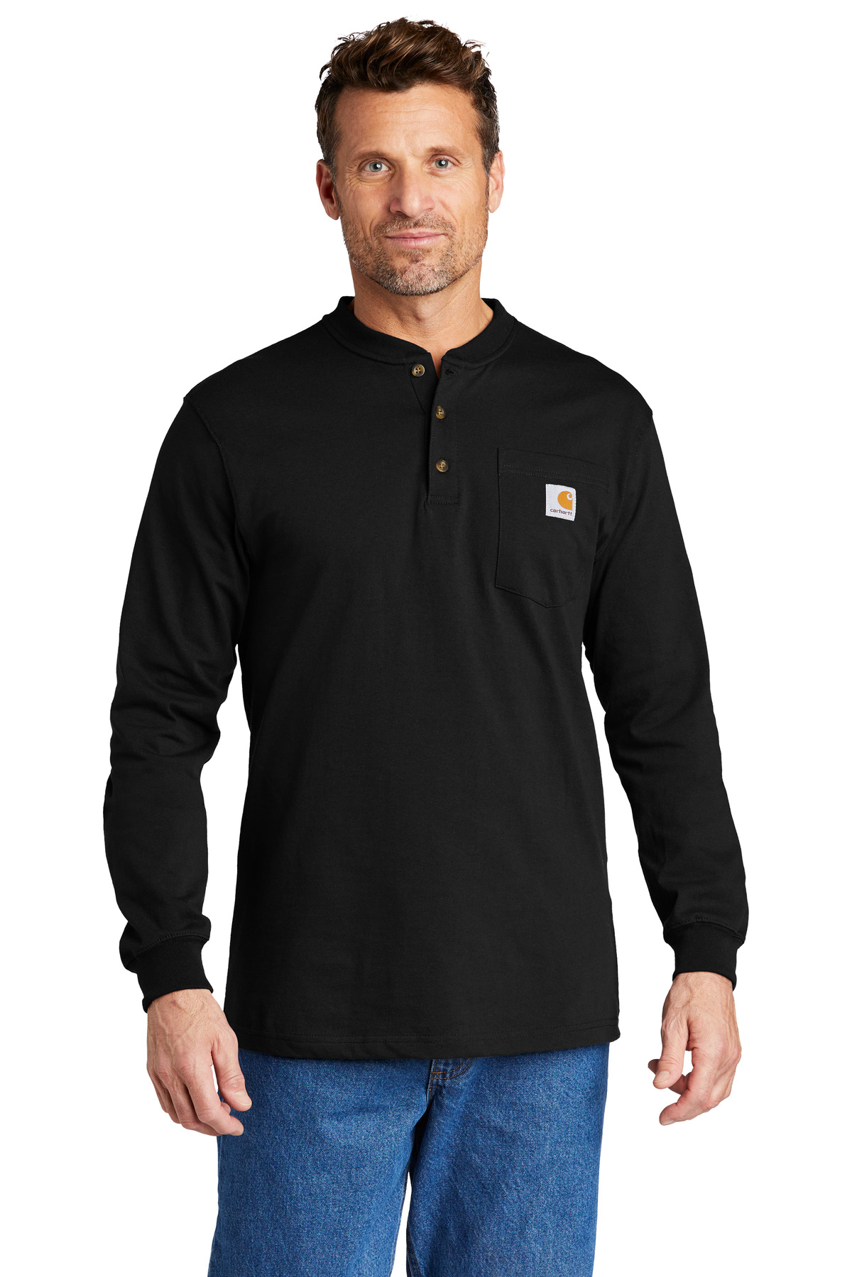 Carhartt Long Sleeve Henley T-Shirt CTK128 35