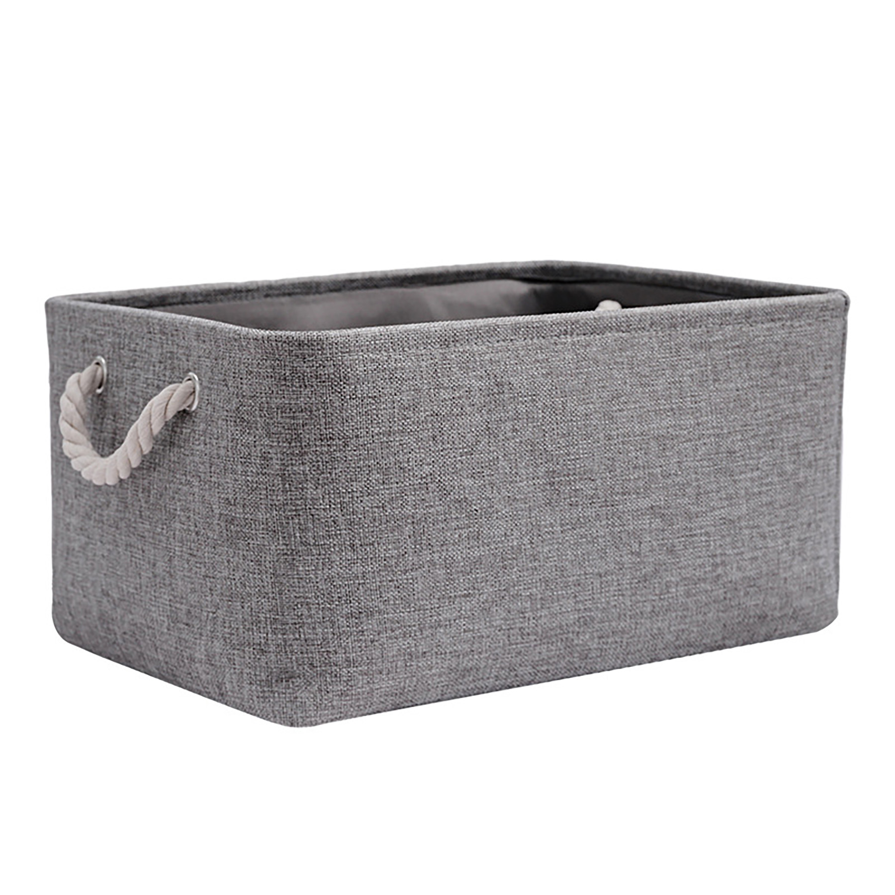 Foldable Storage Basket With Rope Handle 4
