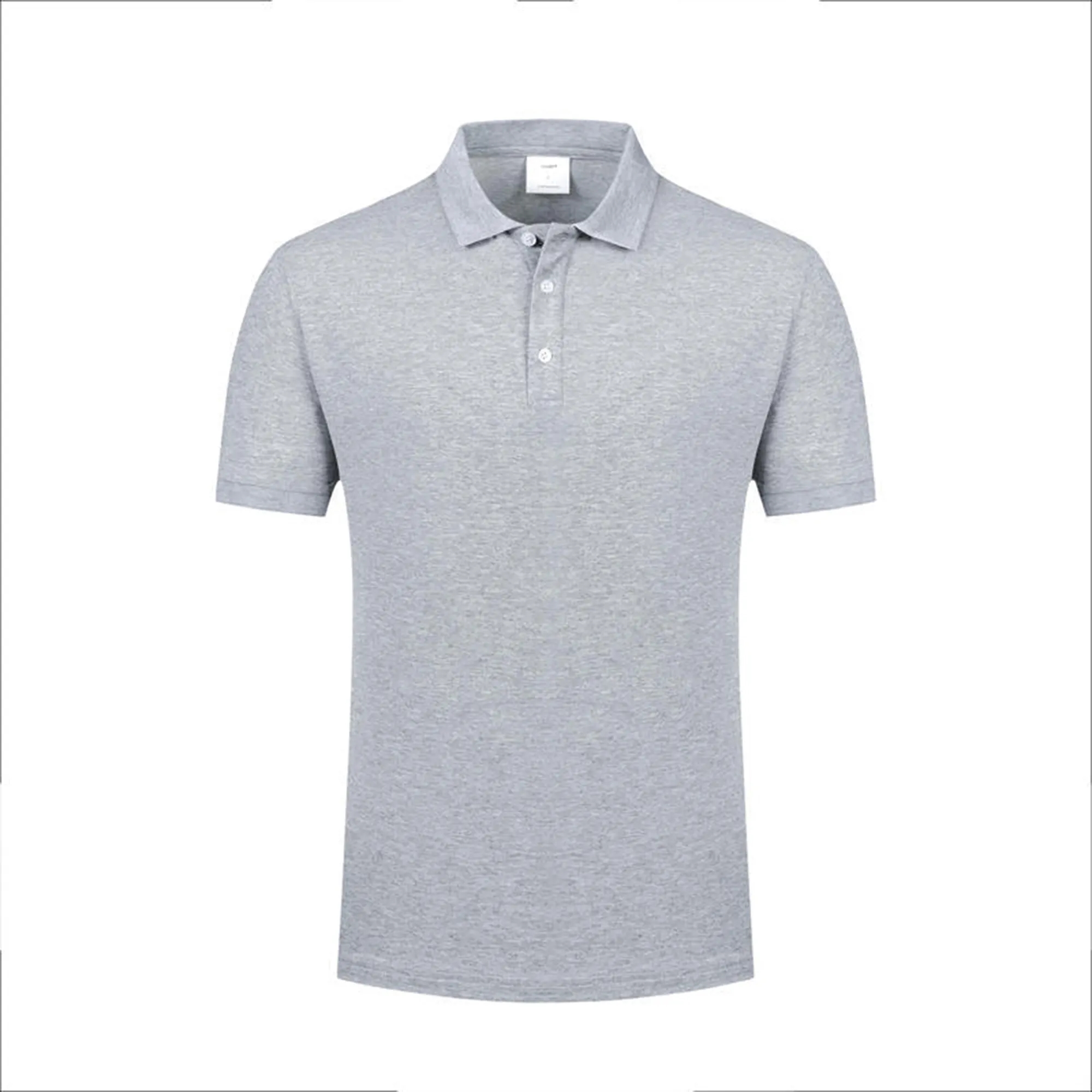 Mercerized Cotton Polo Lapel Short Sleeve Shirt 8
