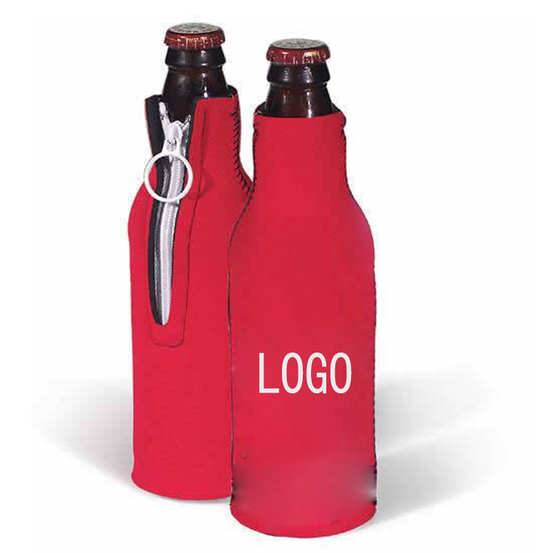 Neoprene Bottle Sleeve with Zipper 3