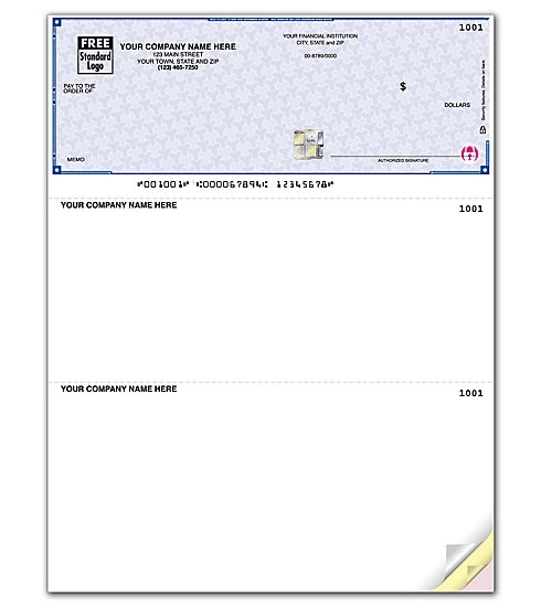 High security multipurpose laser voucher checks w/out lines 2