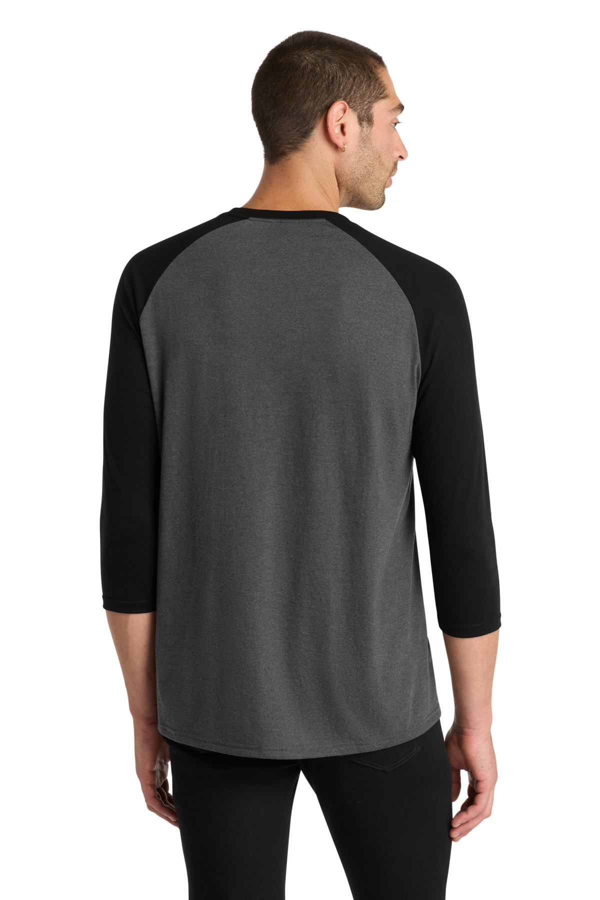 District Perfect Tri 3/4-Sleeve Raglan. DM136 41