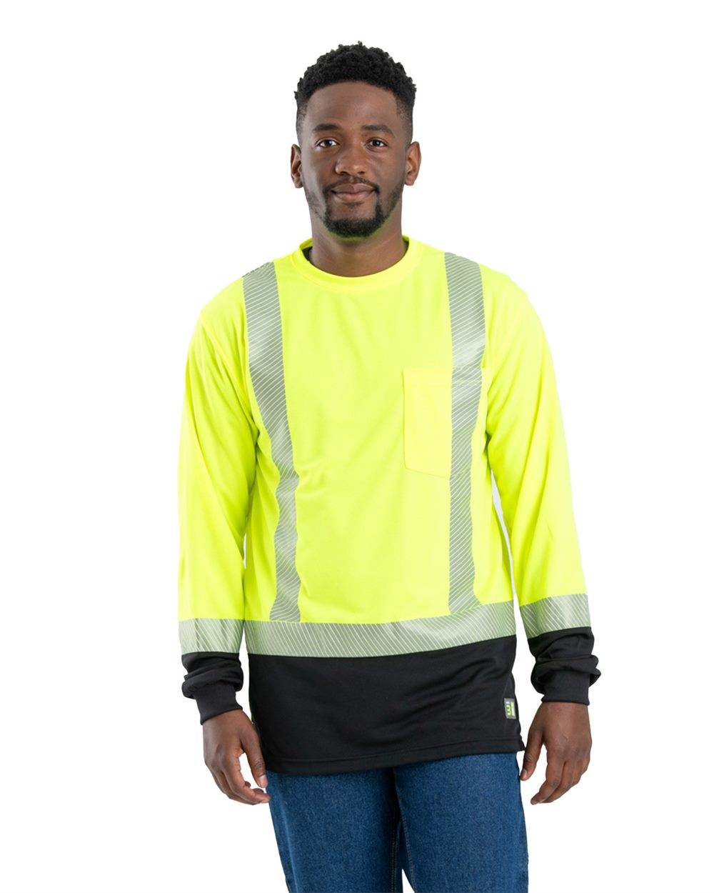 Men's Hi-Vis Class 3 Color Blocked T-Shirt - HVK018 7