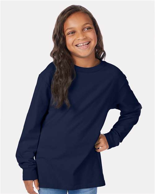 Youth Garment-Dyed Long Sleeve T-Shirt - GDH275 53