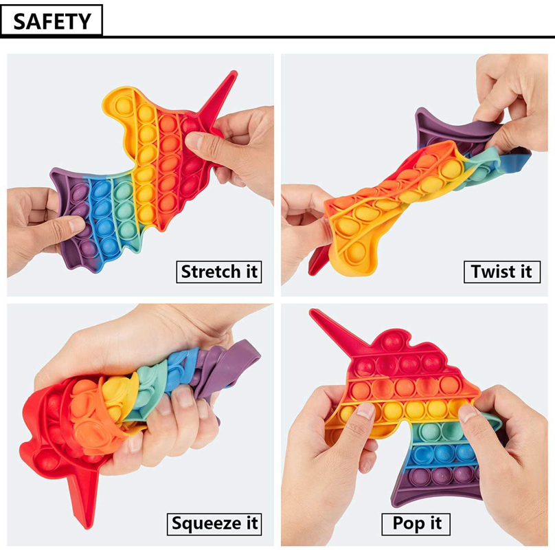 Unicorn Rainbow Pop Its Sensory Fidget Toy 7
