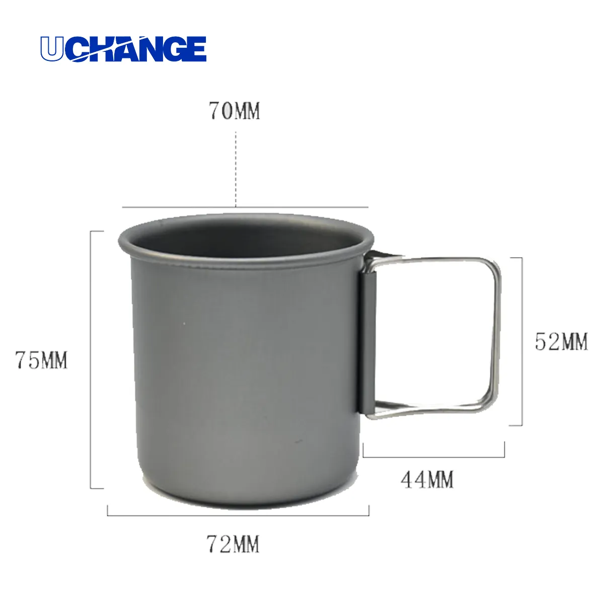 Lightweight Aluminum Camping Mug With Folding Handle 3