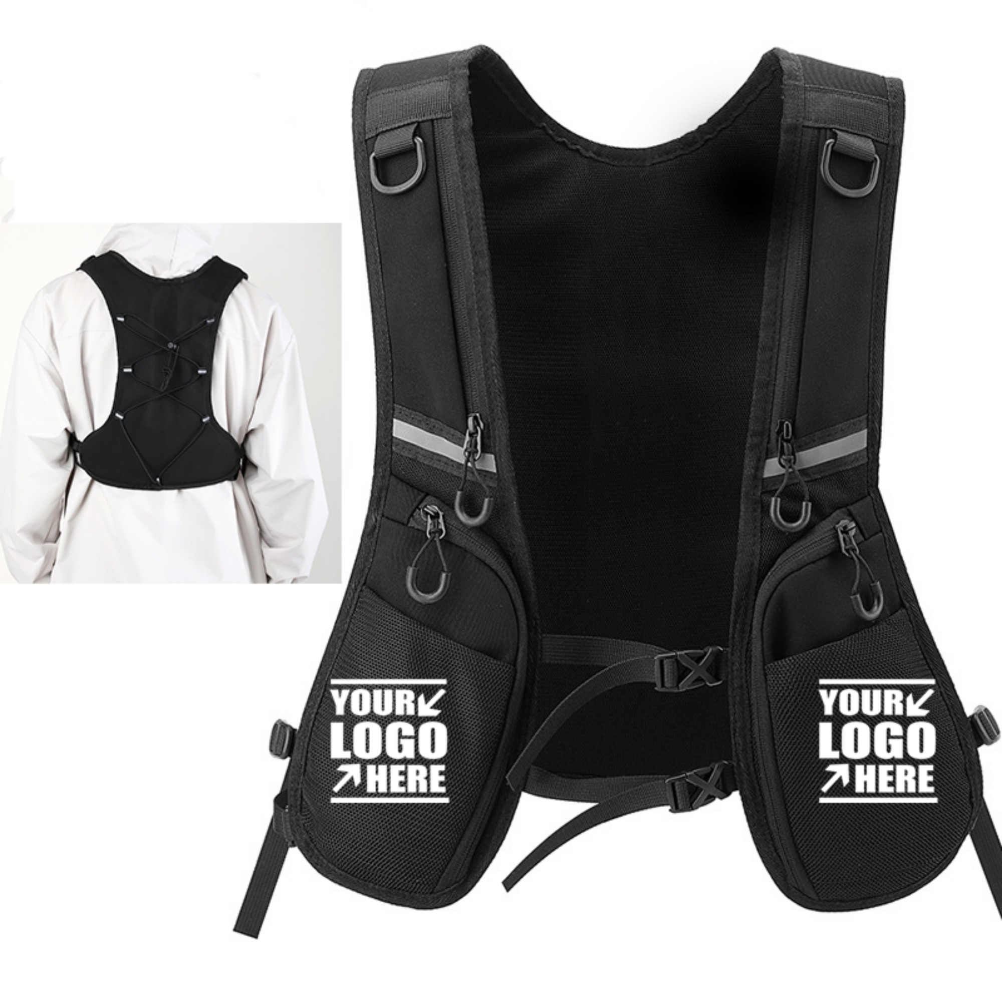 Vest Bag With Reflective Strips 2