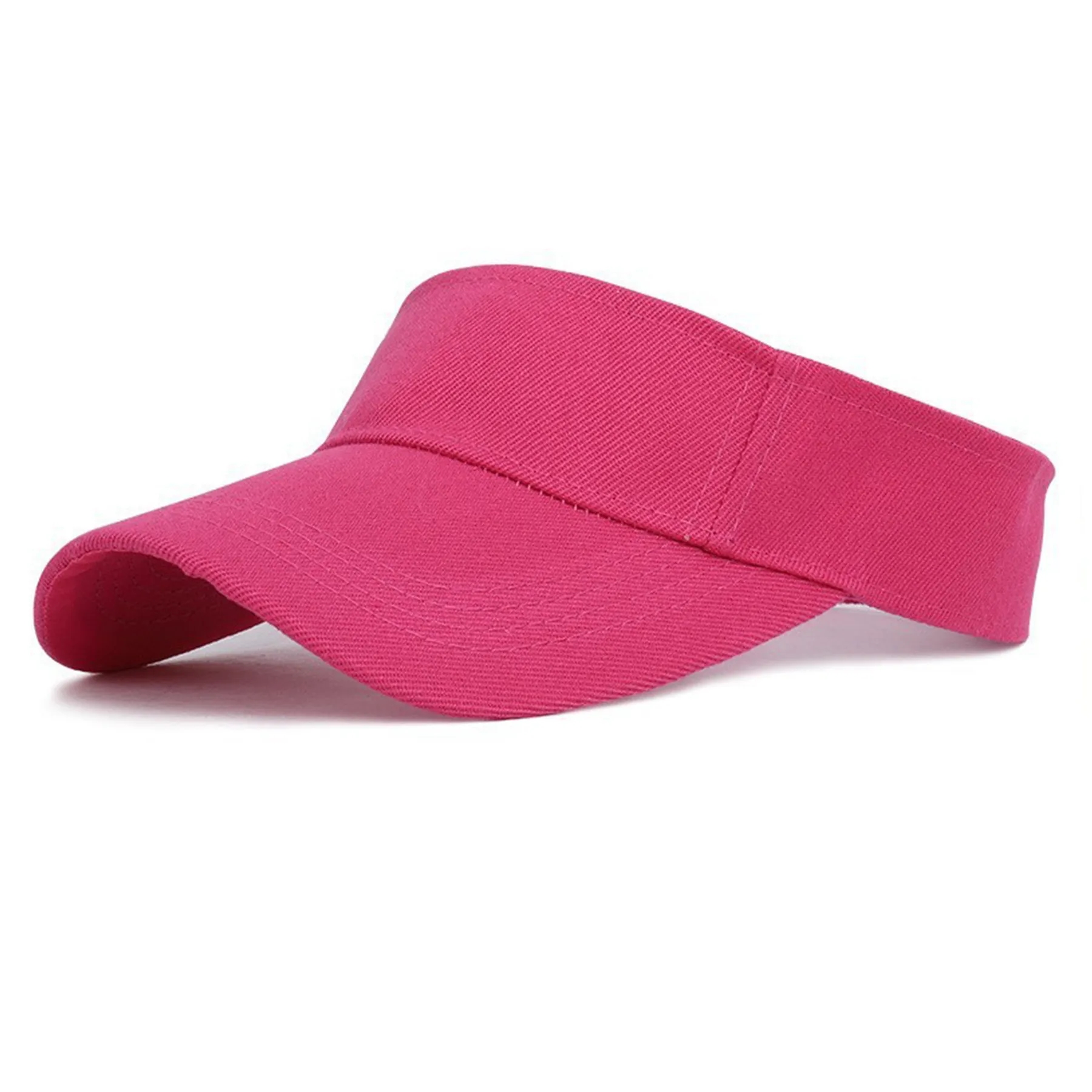 Sun Visor Women Large Brim UV Protection Empty Top Hats Caps 11