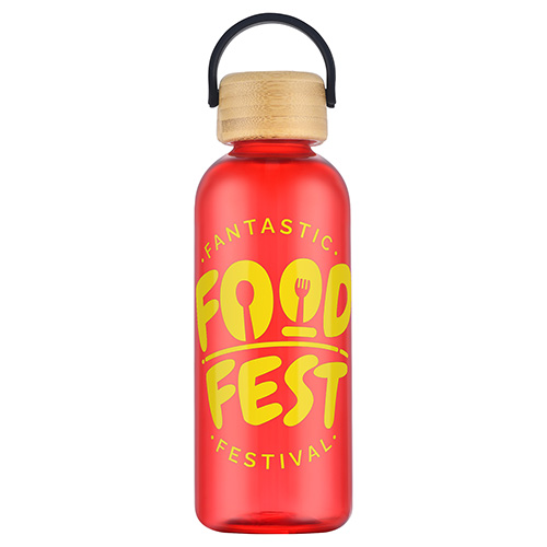 Sanzio 21 oz RPET Bottle with Bamboo Lid 25