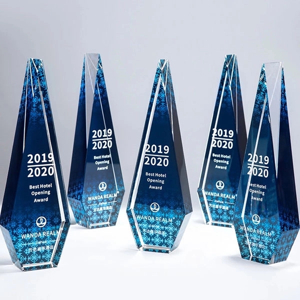 Custom Award Crystal Glass Trophy 3