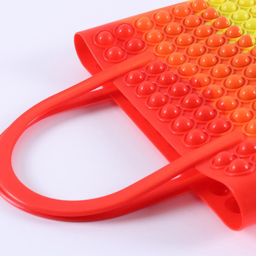 Silicone Fidget Rectangle Pop It Handbag 4