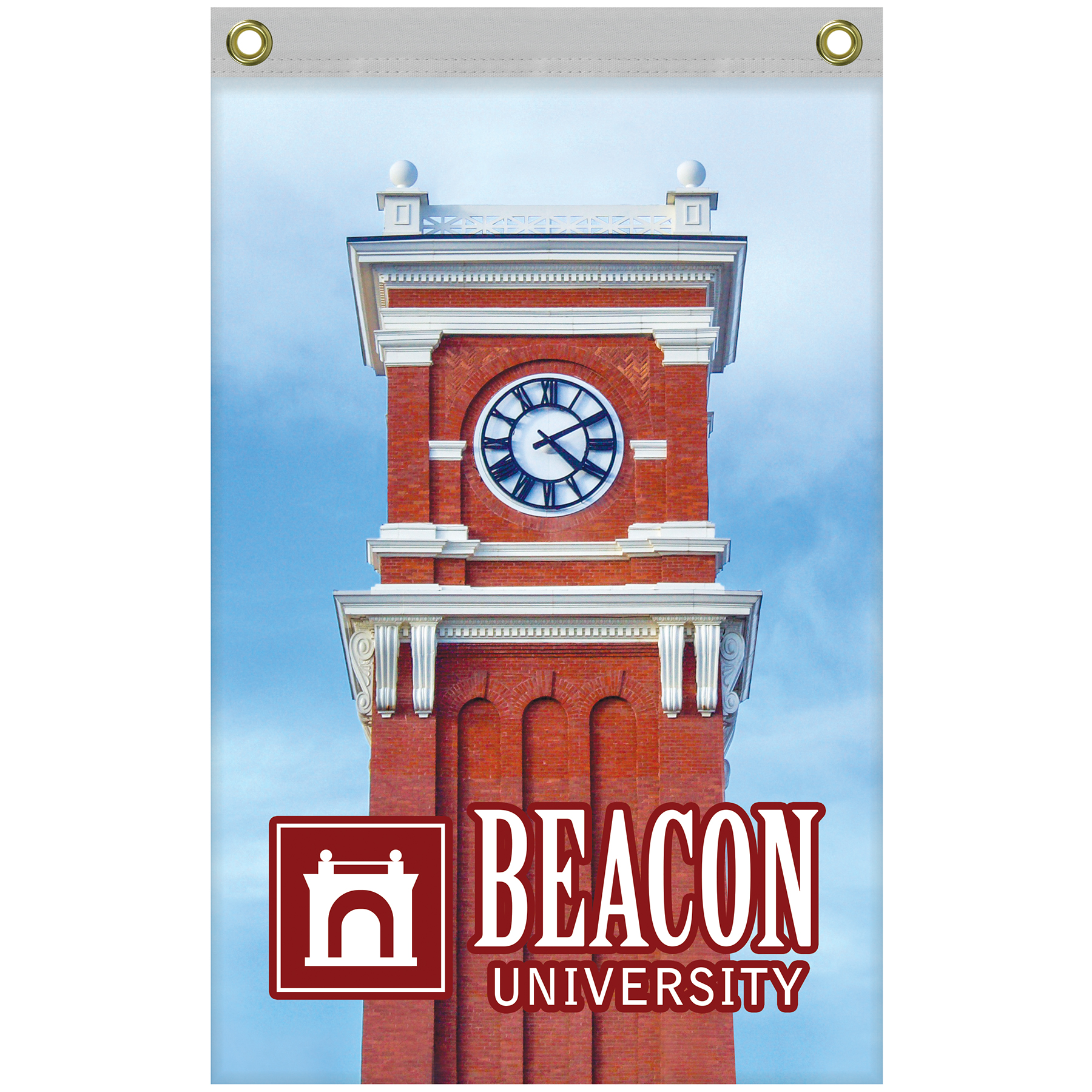 2' x 3' Promotional Polyester Single Reverse Vertical Flag 15
