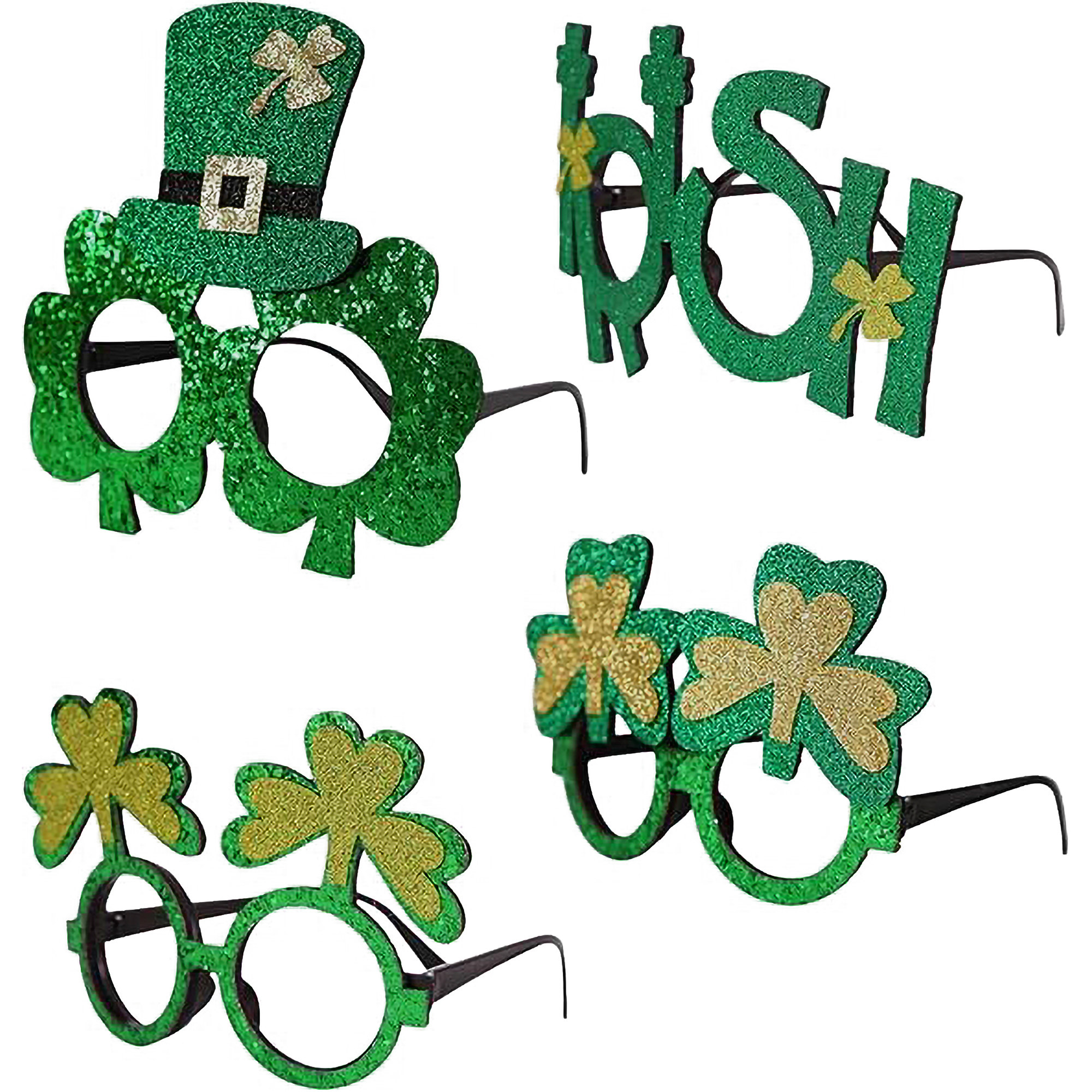 Irish-Themed Sparkling Glasses Construction St.Patrick's Day 16