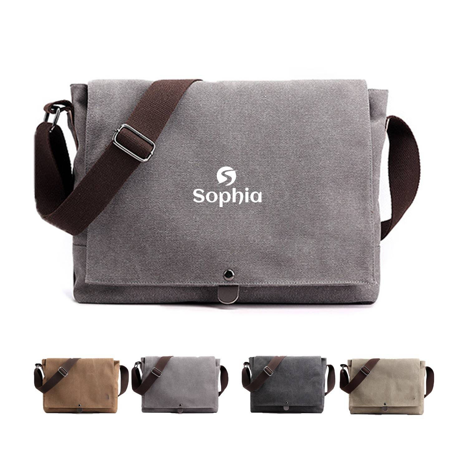Canvas Crossbody Casual Messenger Bag 2
