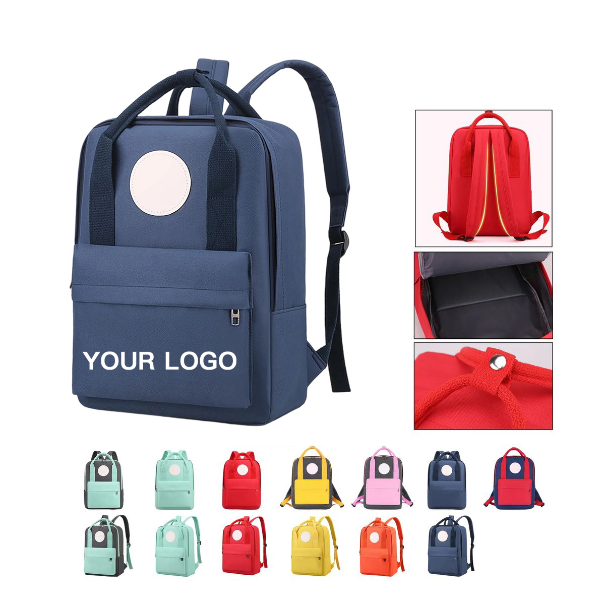 Oxford School Backpack with Storage Compartments 18