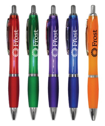 Rio Retractable Clicker Pen with Rubber Grip 2
