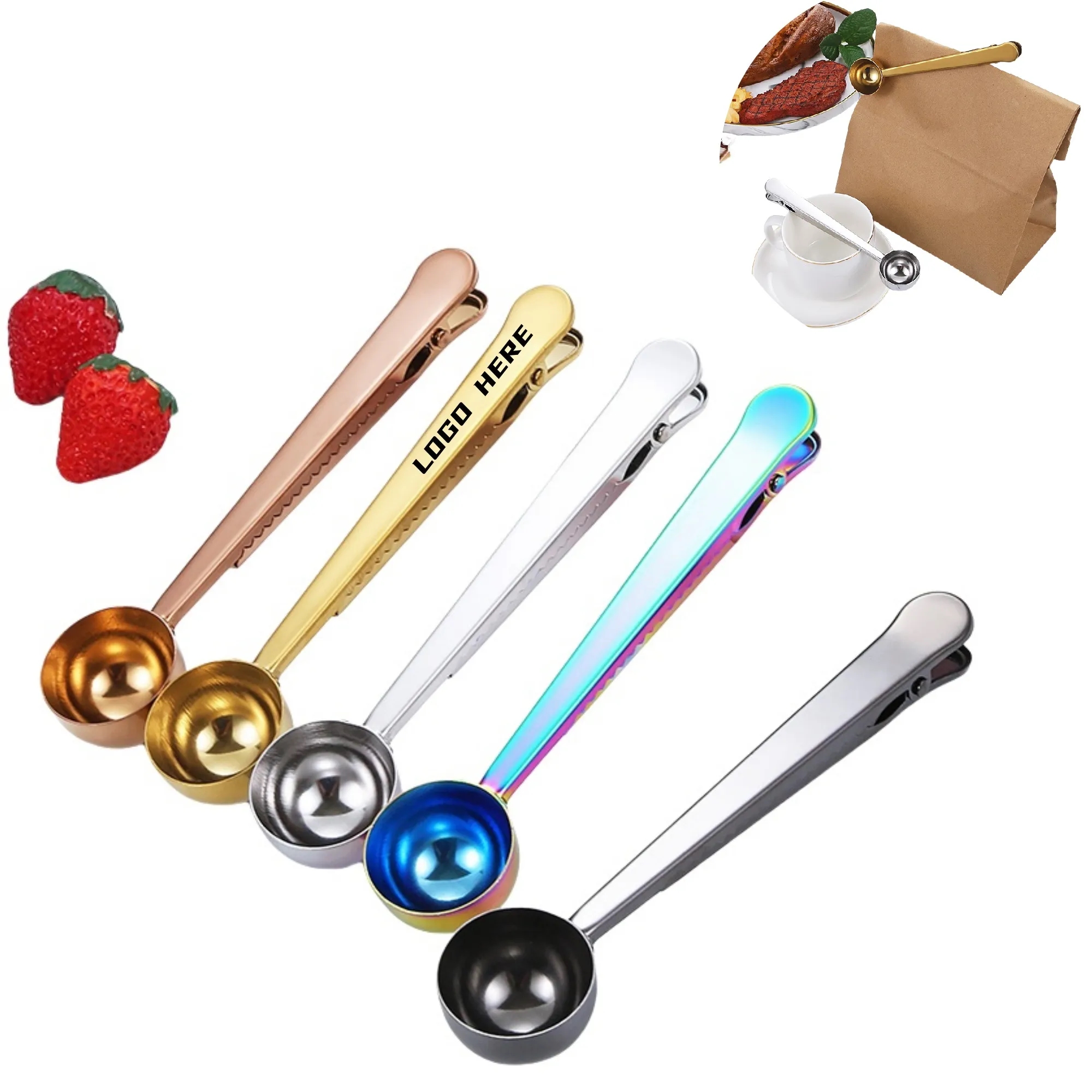 Stainless Steel Coffee Scoop Clip 3