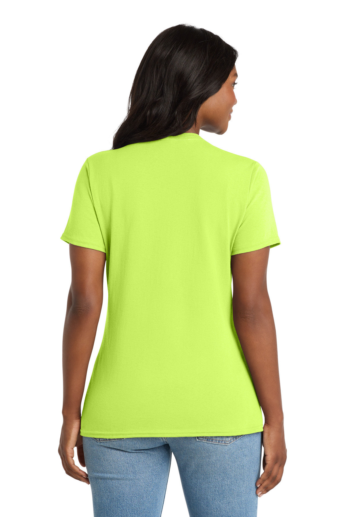 Port & Co Women's Core Cotton V-Neck Tee. LPC54V 166