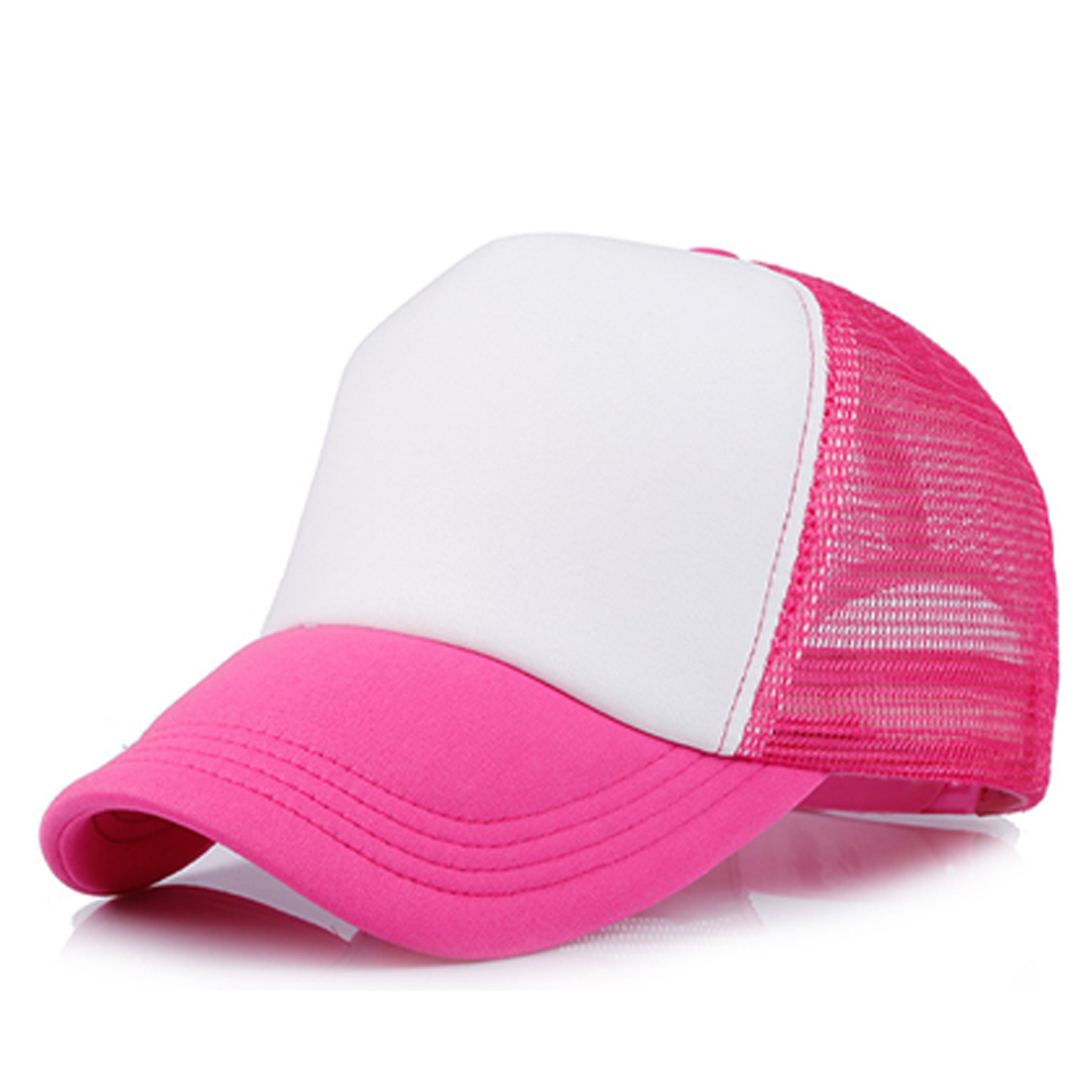 Short Brim Mesh Back Baseball Cap 11