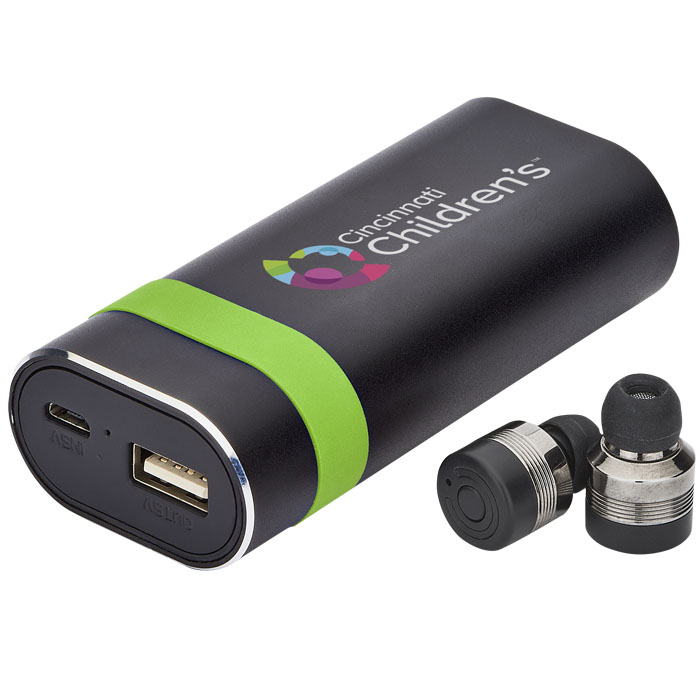 Persona® Bluetooth® Earbuds and Power Bank 4
