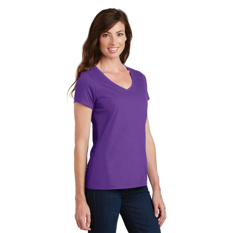Port & Company Women's Fan Favorite V-Neck Tee. 126