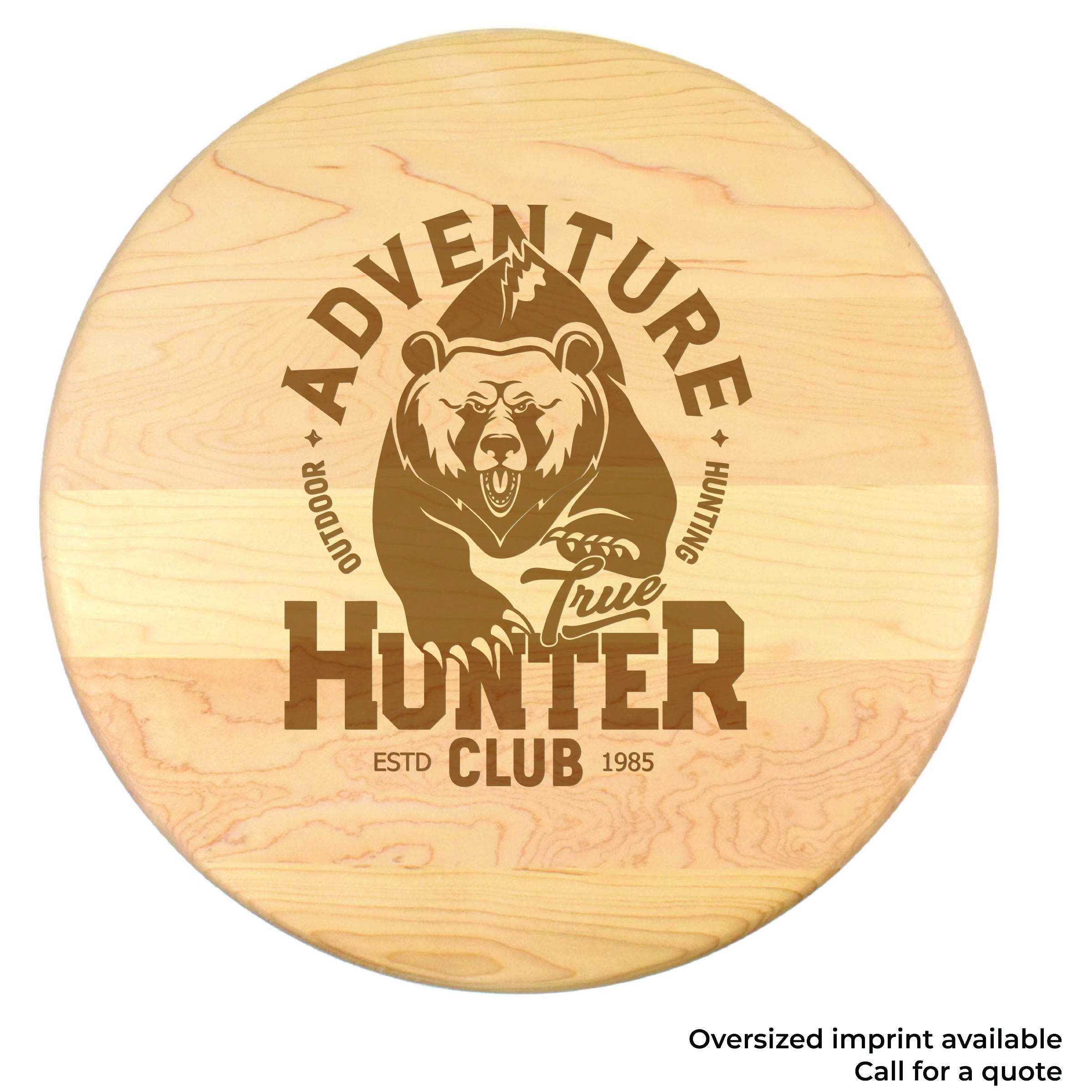 15" Maple Round Cutting Board 4