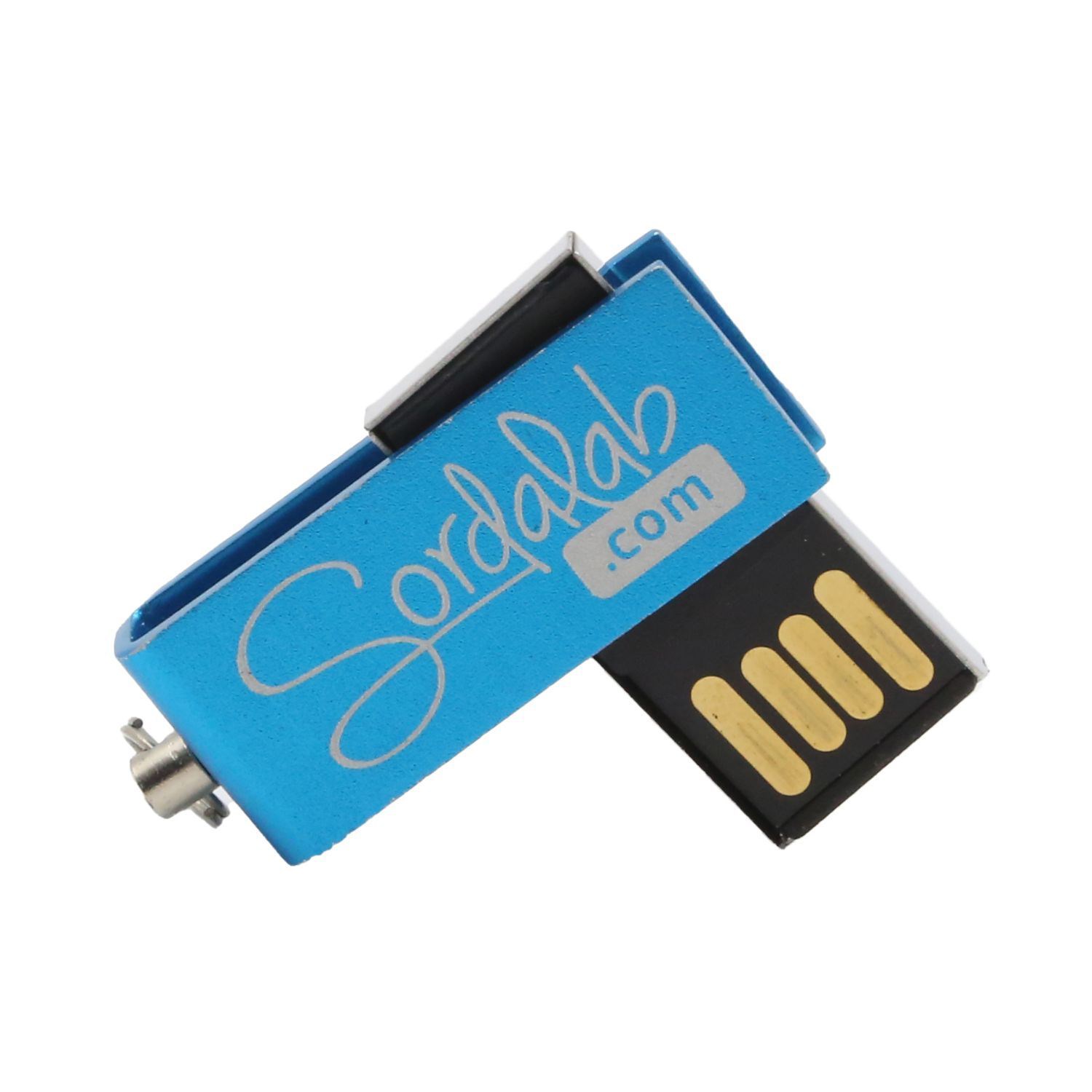 Swivel Metal Mini USB Drive with Chain 3