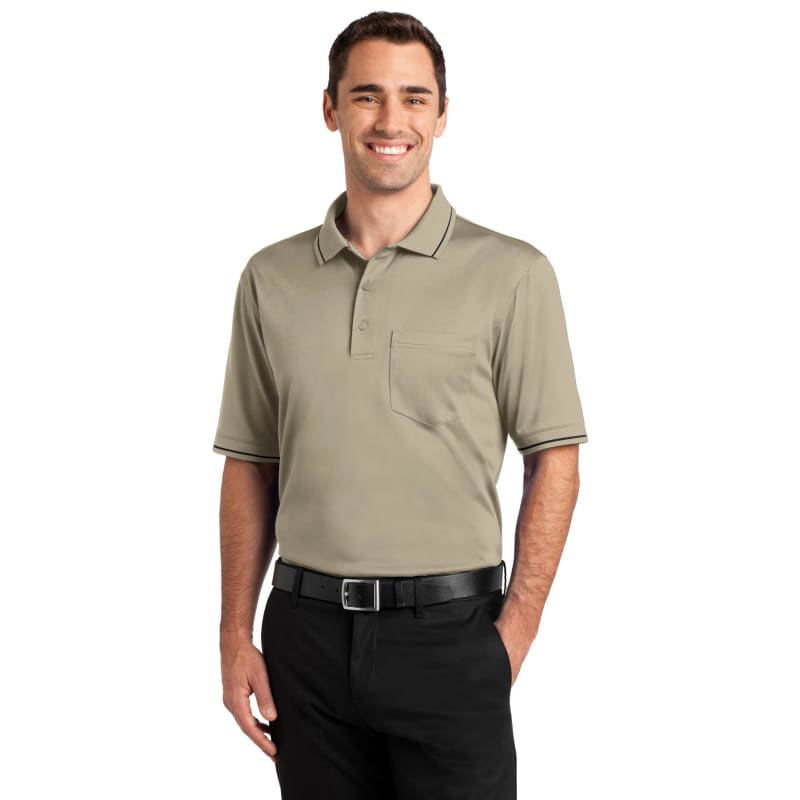 CornerStone Select Snag-Proof Tipped Pocket Polo. 10