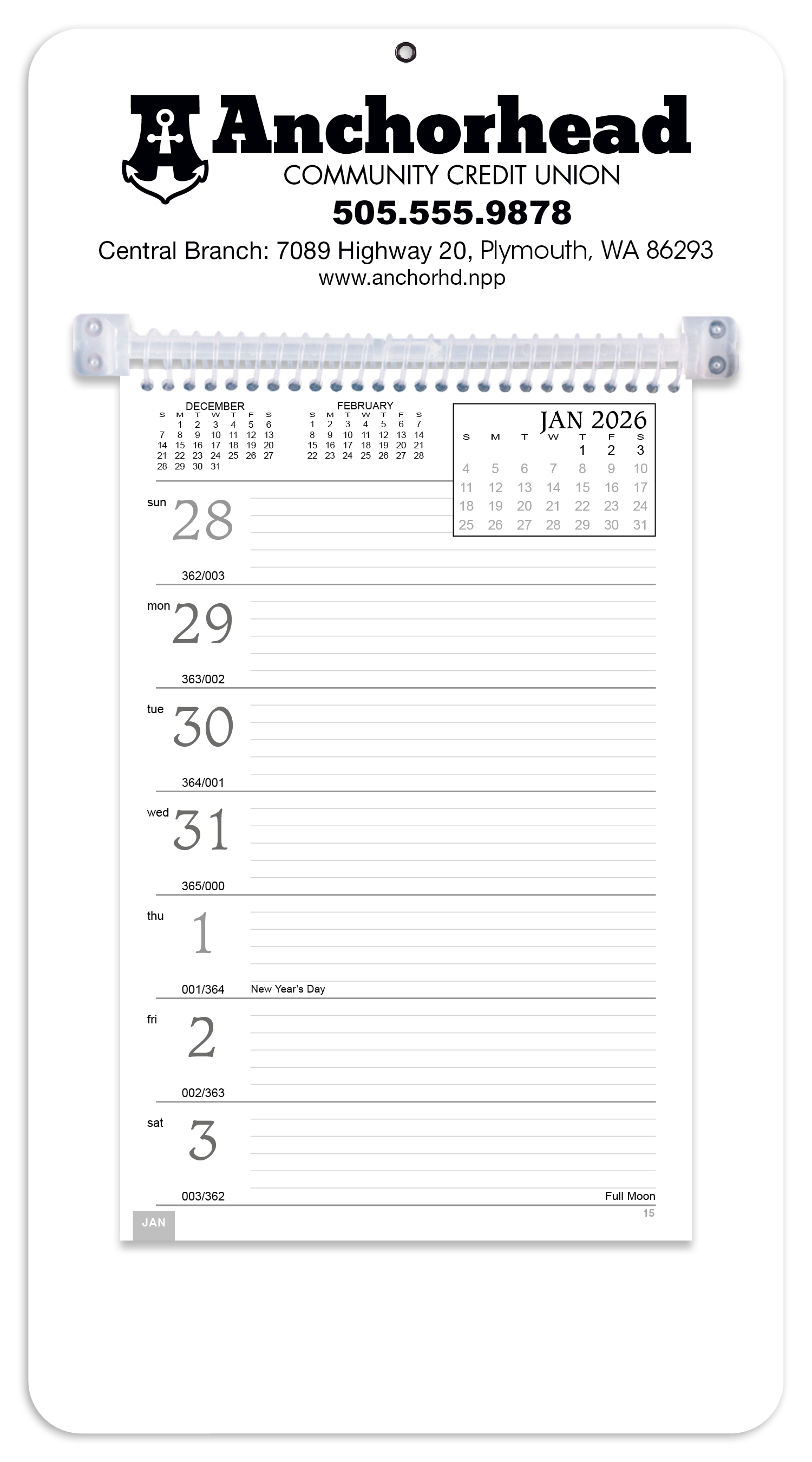 Triumph® Calendars Weekly Memo Calendar 68