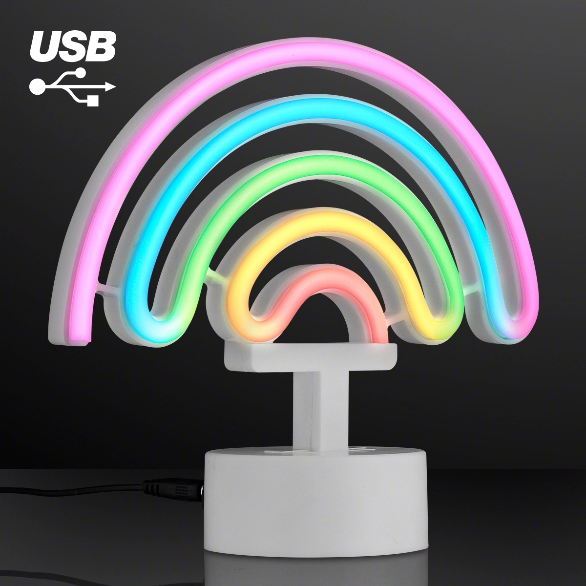 Neon LED Rainbow USB Tabletop Light 2