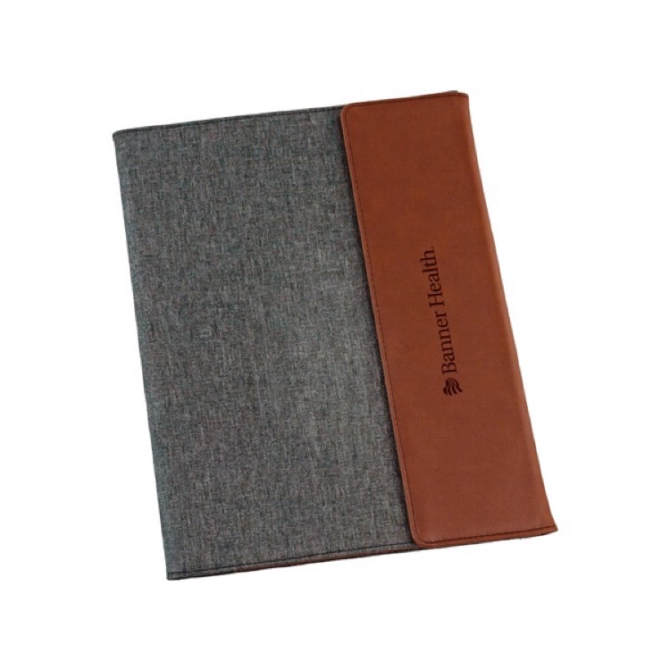 The Rustic Faux Leather Canvas Portfolio (7"x9")