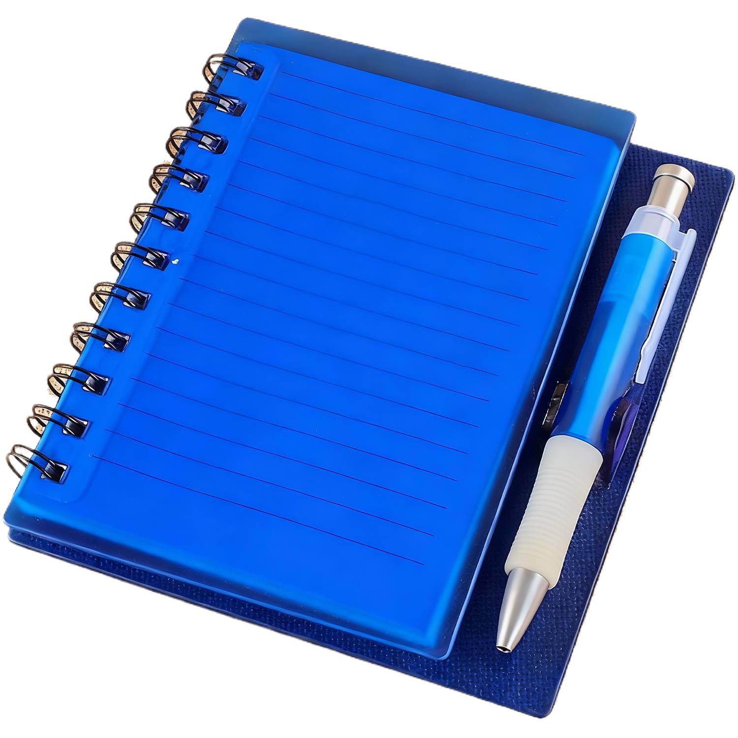 PP Cover Spiral Lined Notebook w/ Pen 11