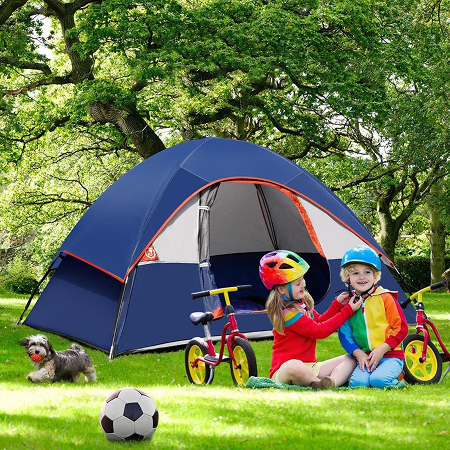Portable Double Layer Waterproof Camping Tent 1