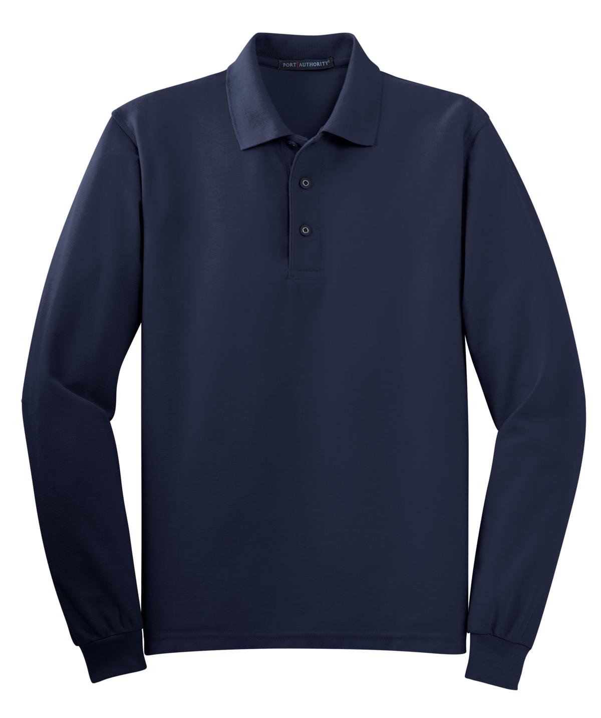 Port Authority Silk Touch Long Sleeve Polo. K500LS 5
