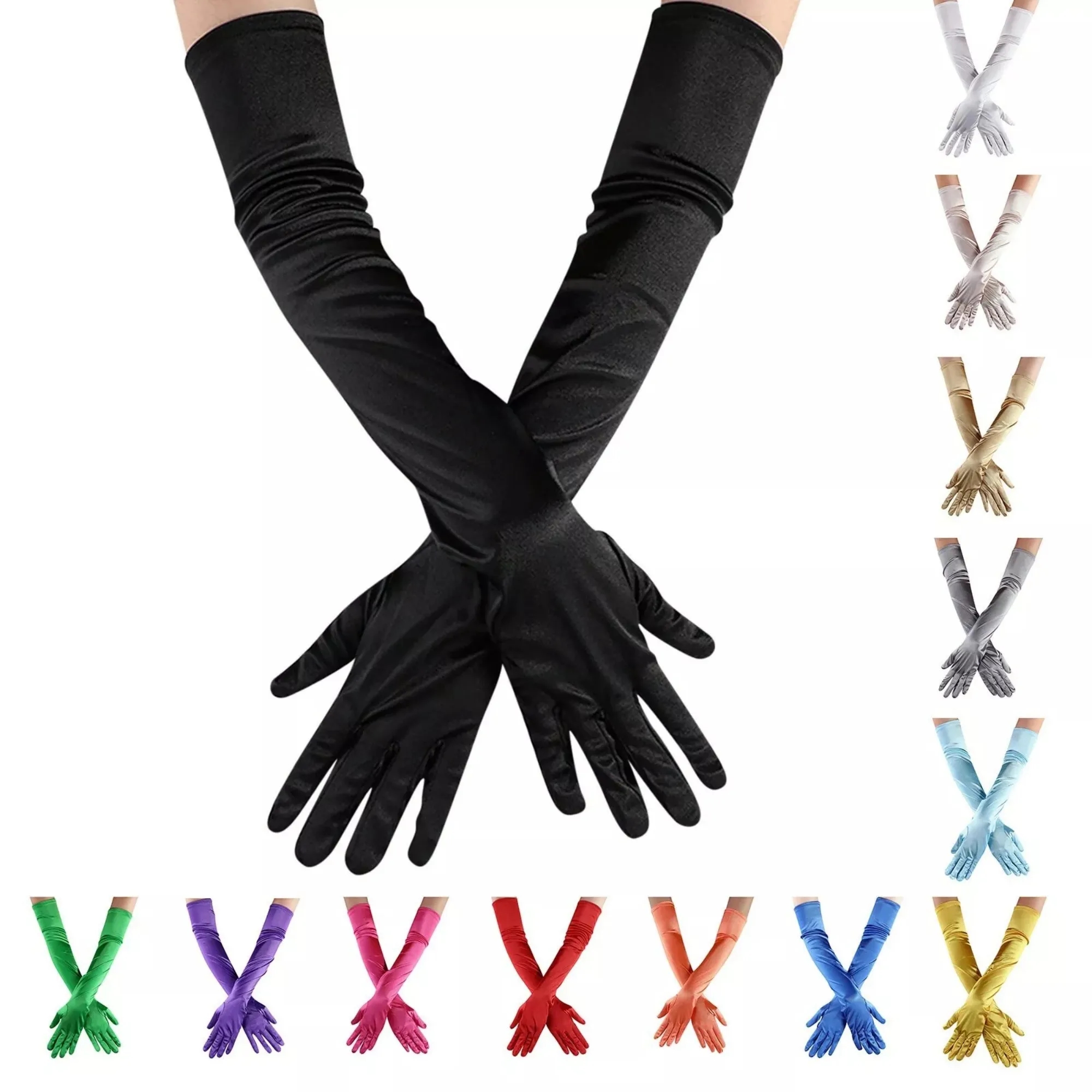 Long Satin Glove 2