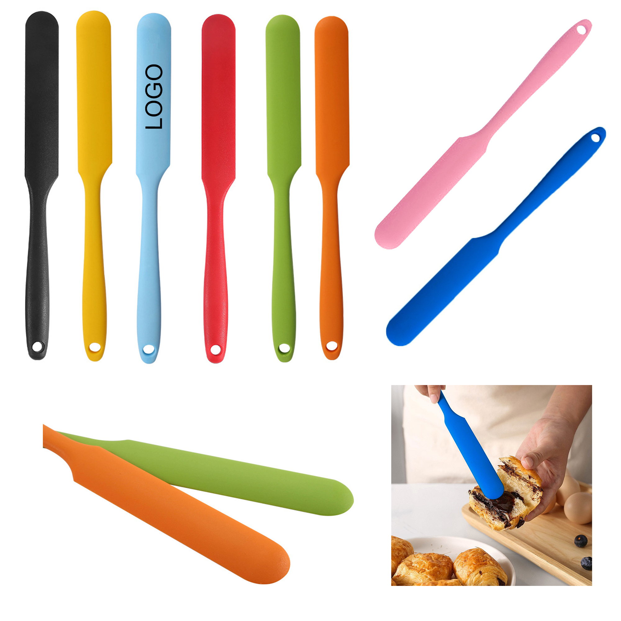 Multicolor Silicone Baking Spatula 3