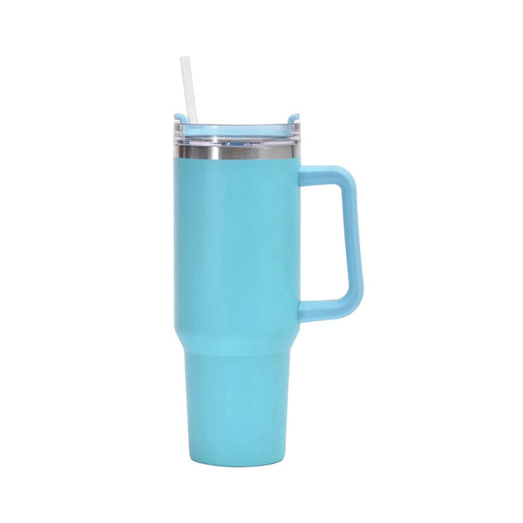 40 Oz. Vacuum Stainless Steel Tumbler with Handle & Straw 2
