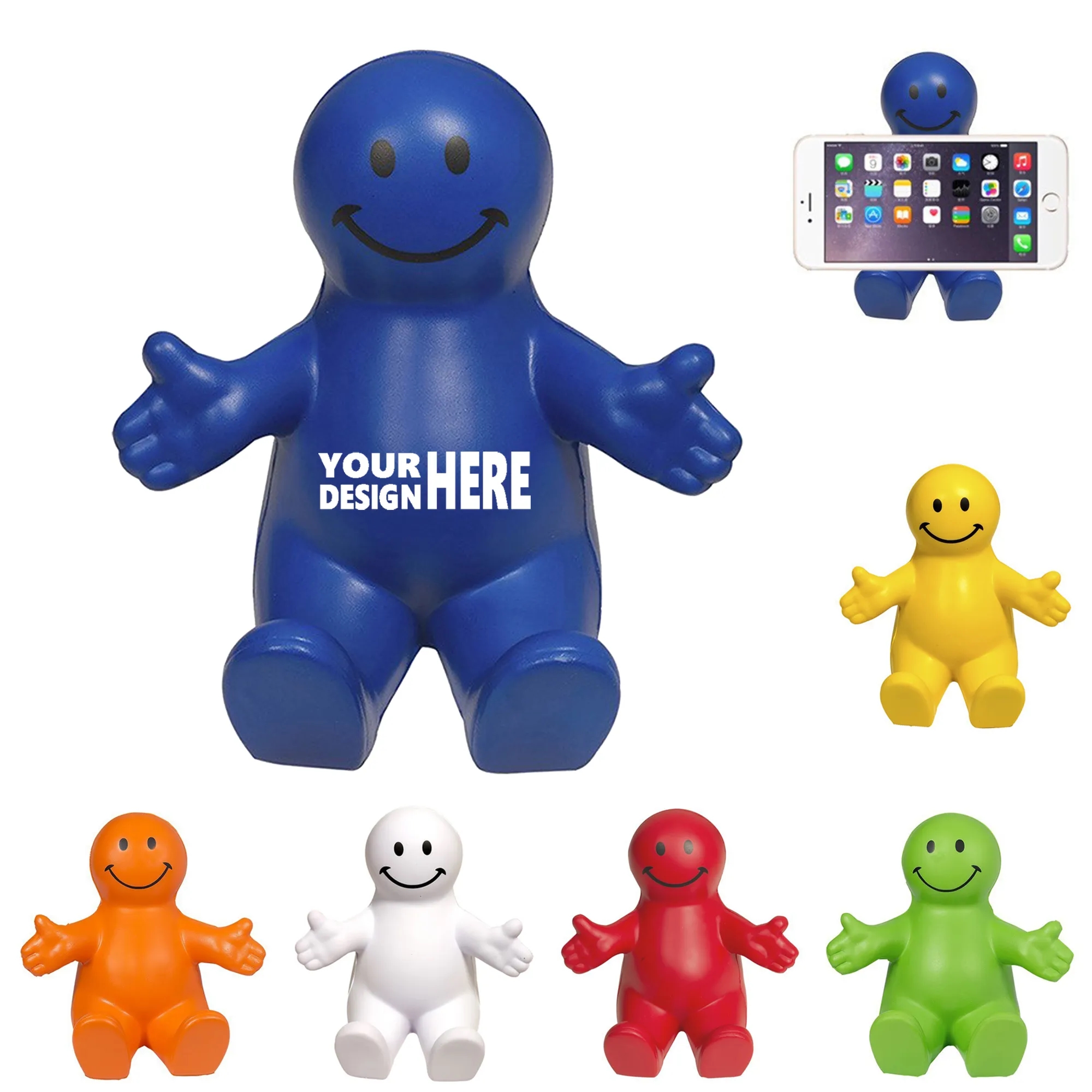 Smile Guy Stress Reliever Cell Phone Holder