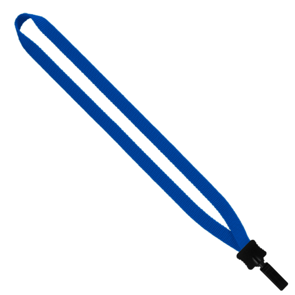 1/2" Smooth Nylon Lanyard with Plastic Clamshell & Bulldog Clip 10