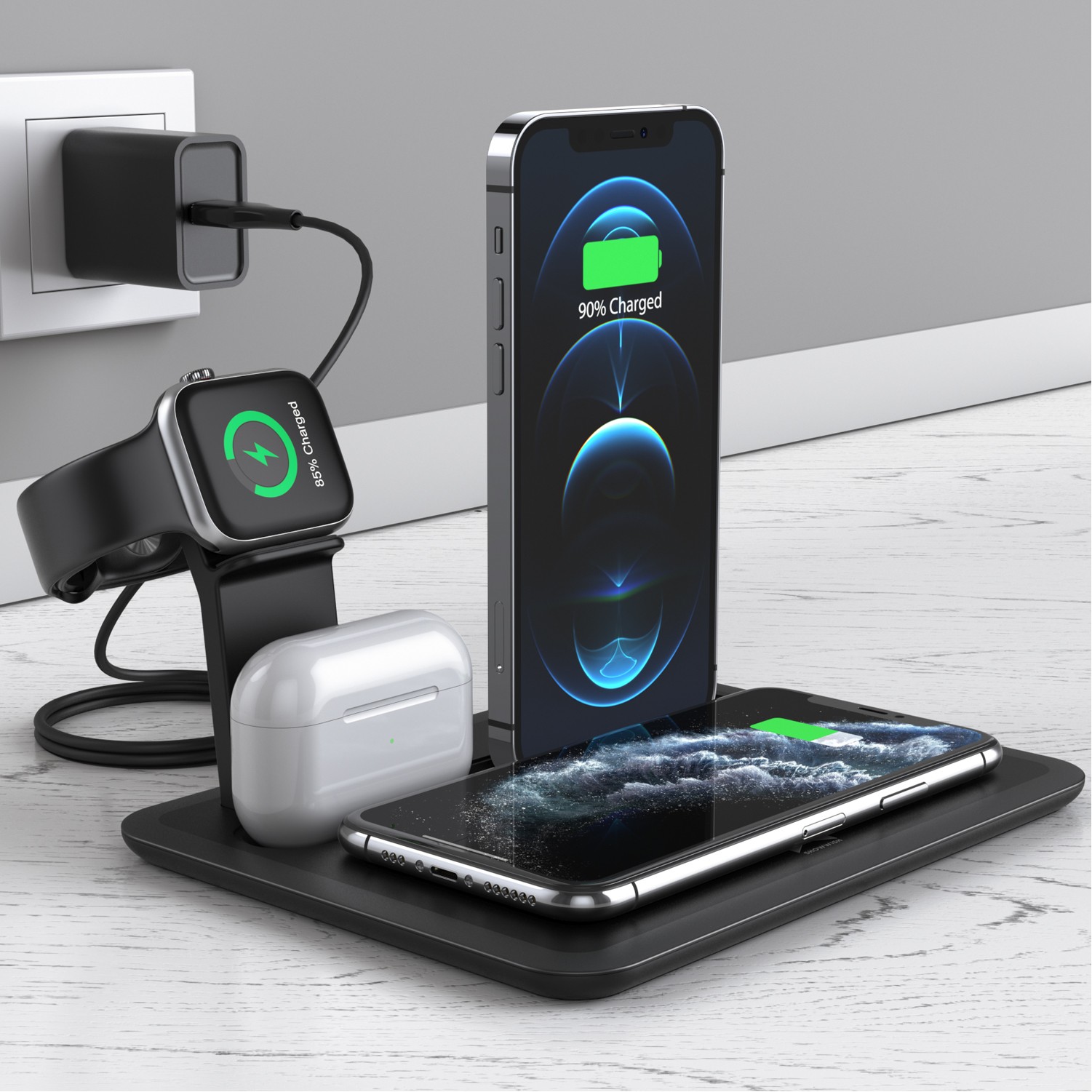 4 In 1 Charging Station Wireless Charger Stand 4