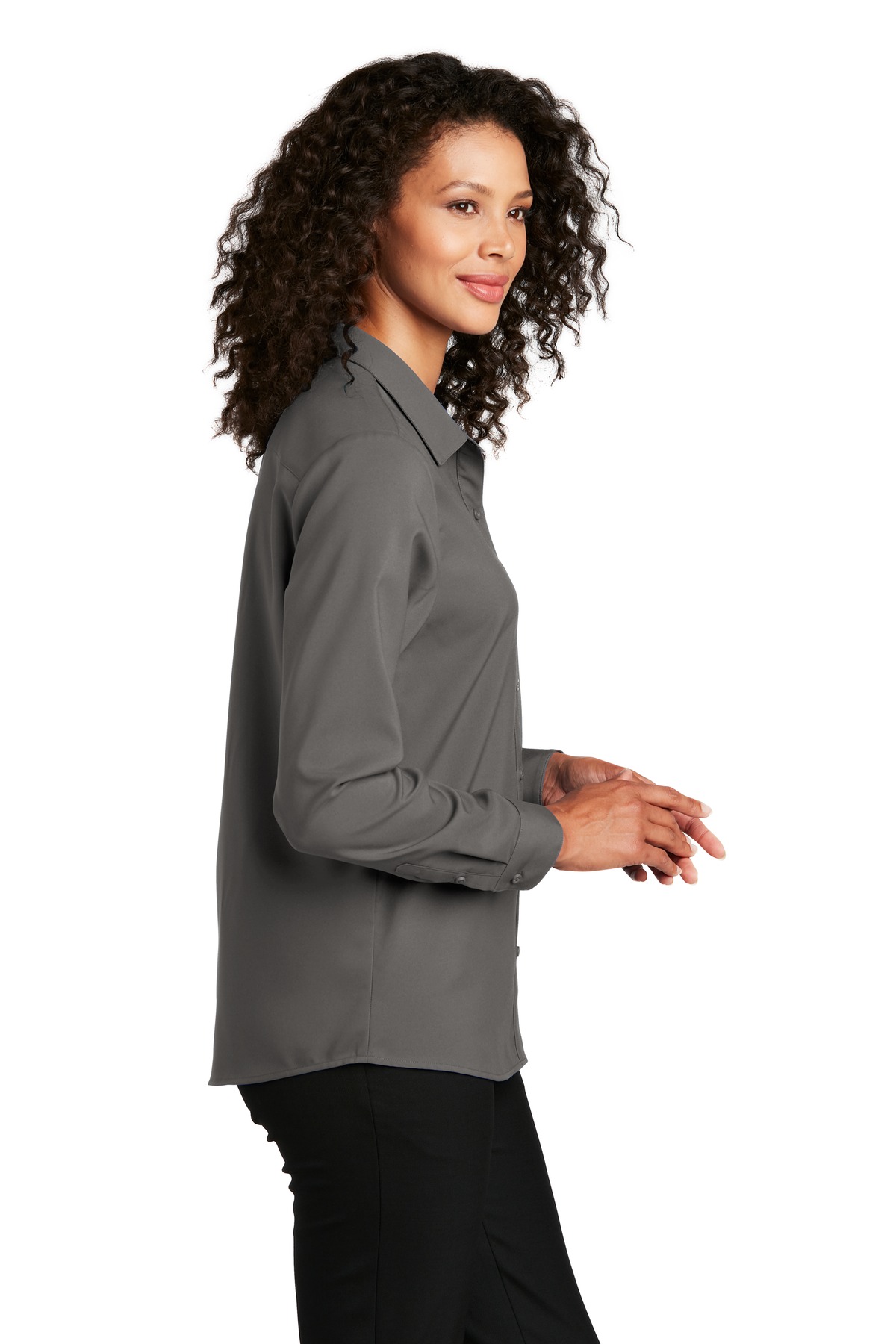 Port Authority Women's Long Sleeve Performance Staff Shirt LW401 45