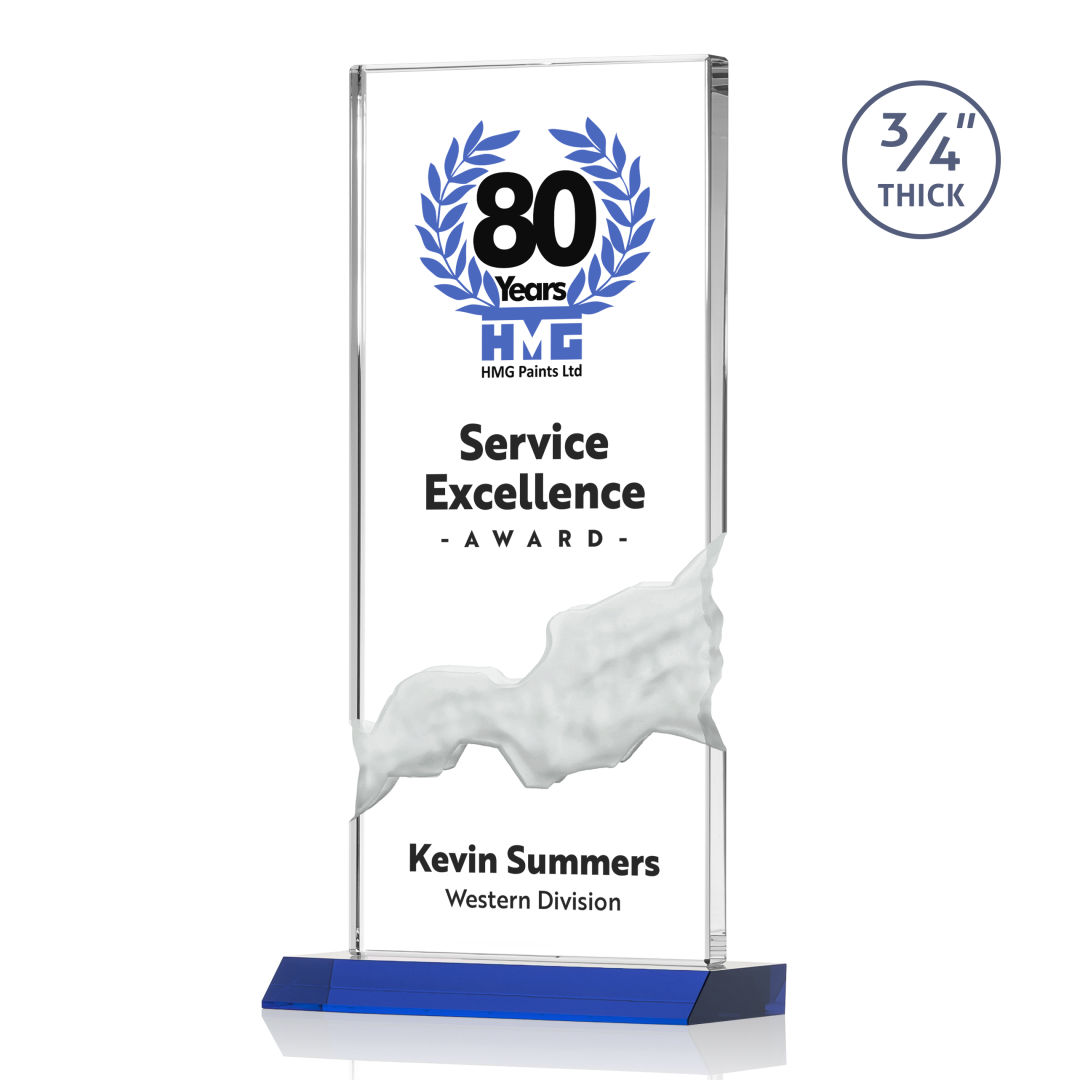 Poole VividPrint™ Award - Blue 12