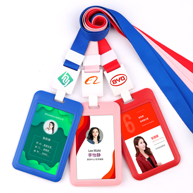 ID Card Badge Holder with Telescopic Lanyard 9
