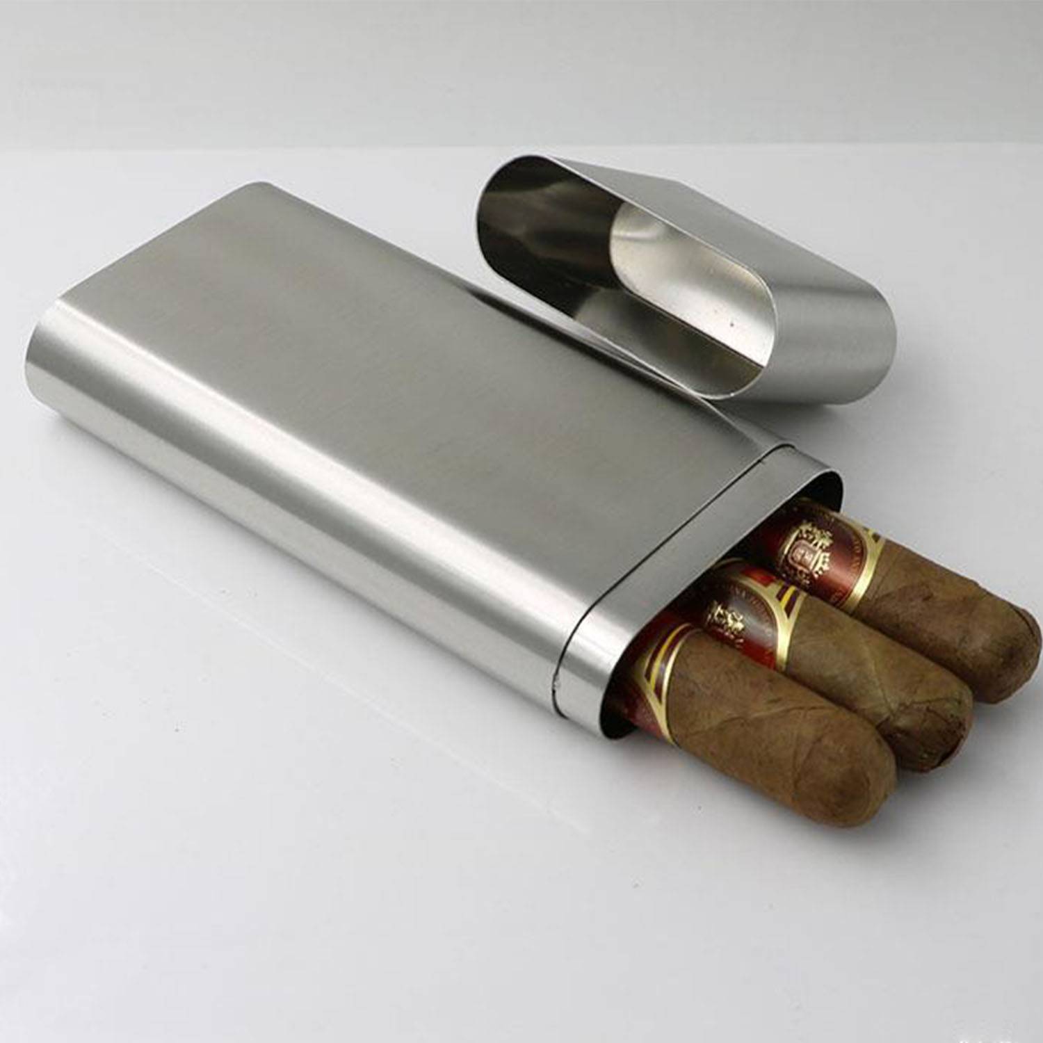 3 Pack 304 Stainless Steel Cigar Storage Box 2