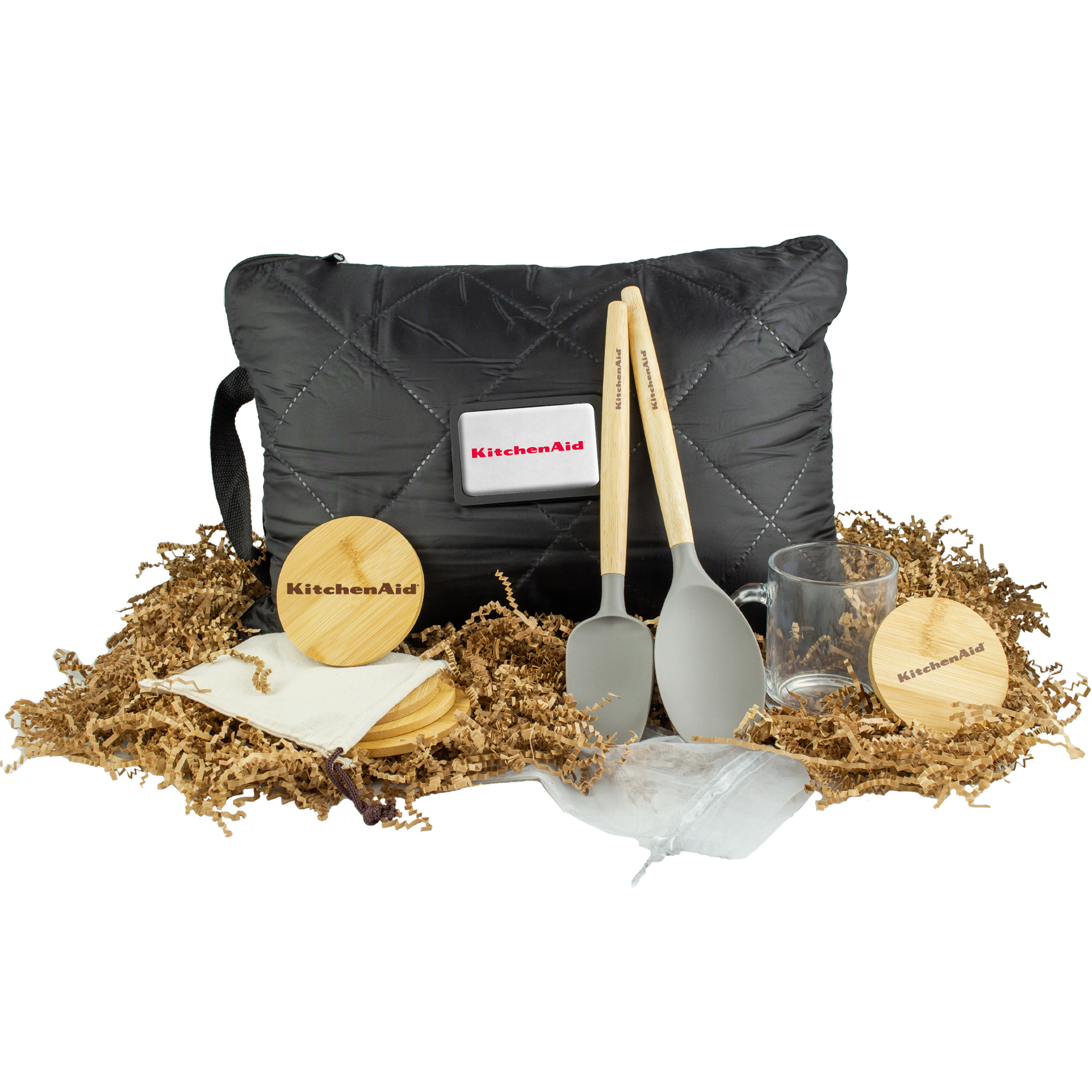 Self-Care Gift Set with Pillow Blanket, Glass Mug & Kitchen Tools 2