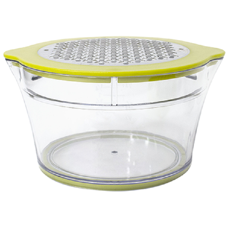 Manual Juicer / Fruit Squeezer with 17oz Built-in Strainer Measuring Cup and Grater 17